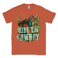 Copper ride em cowboy Classic Tee - texasbilliewilder