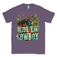 Lavender ride em cowboy Classic Tee - texasbilliewilder