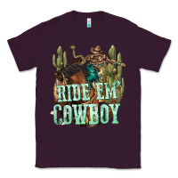 Plum ride em cowboy Classic Tee - texasbilliewilder