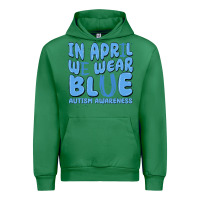 Emerald in april we wear blue autism awareness Urban Hoodie - MaliasSmallBusiness