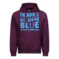 Mauve Wine in april we wear blue autism awareness Urban Hoodie - MaliasSmallBusiness