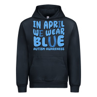 Navy in april we wear blue autism awareness Urban Hoodie - MaliasSmallBusiness