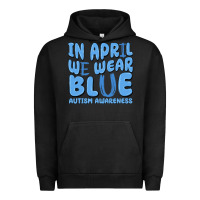 Pigment Black in april we wear blue autism awareness Urban Hoodie - MaliasSmallBusiness