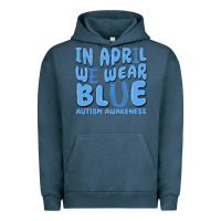 Pigment Midnight Navy in april we wear blue autism awareness Urban Hoodie - MaliasSmallBusiness