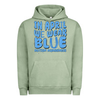Pigment Oil Green in april we wear blue autism awareness Urban Hoodie - MaliasSmallBusiness
