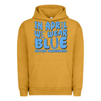 Pigment Peanut Butter in april we wear blue autism awareness Urban Hoodie - MaliasSmallBusiness
