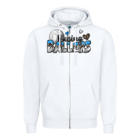 White raising ballers volleyball Zipper Hoodie - Zillion Design Studio