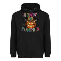 Black howdy pumpkin Heavyweight Hoodie - CowhideDigitalArt