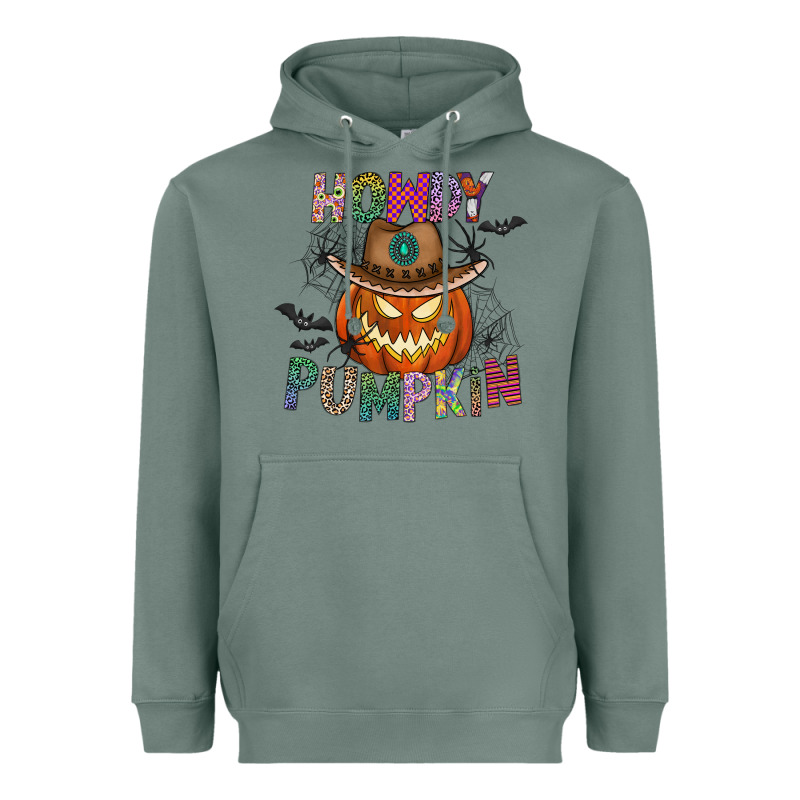 Howdy Pumpkin Heavyweight Hoodie by CowhideDigitalArt | Teevron