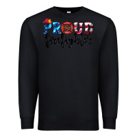 Black proud firefighter Premium Sweatshirt - HRA Design Shop