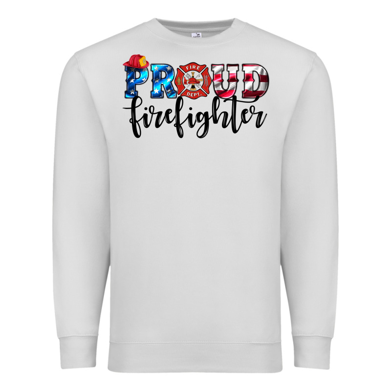 Proud Firefighter Premium Sweatshirt by HRA Design Shop | Teevron