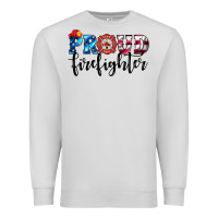 Dove Grey proud firefighter Premium Sweatshirt - HRA Design Shop