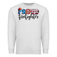Oatmeal Heather proud firefighter Premium Sweatshirt - HRA Design Shop