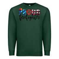 Sports Green proud firefighter Premium Sweatshirt - HRA Design Shop