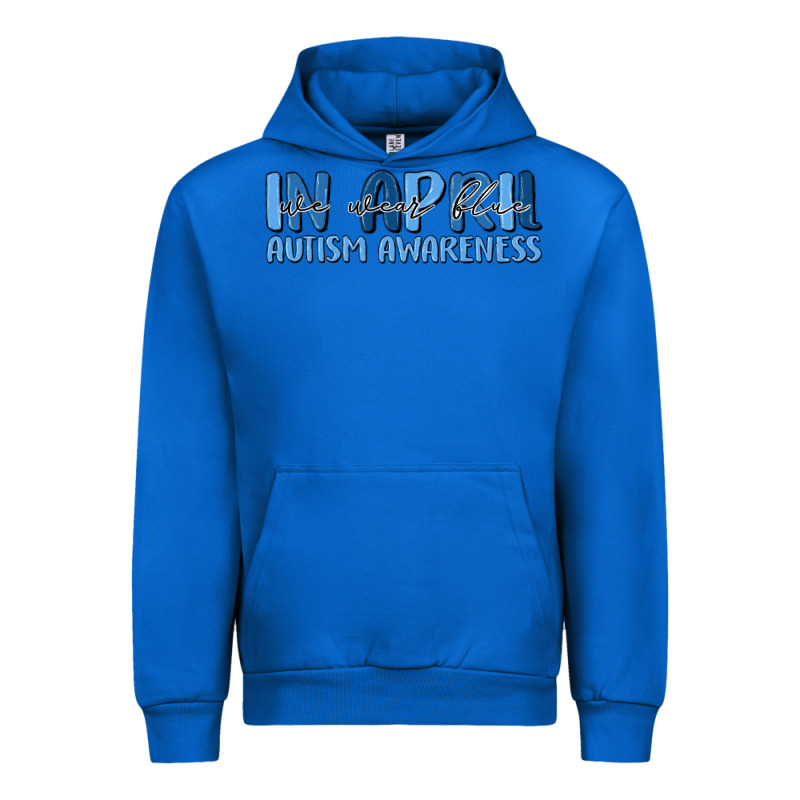 In April We Wear Blue Autism Awareness Urban Hoodie by MaliasSmallBusiness | Teevron