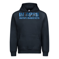 Navy in april we wear blue autism awareness Urban Hoodie - MaliasSmallBusiness
