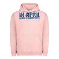 Pigment Salmon in april we wear blue autism awareness Urban Hoodie - MaliasSmallBusiness