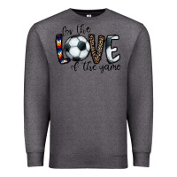 Charcoal Heather for the love of the game socer Premium Sweatshirt - CowhideDigitalArt