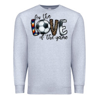 Heather Grey for the love of the game socer Premium Sweatshirt - CowhideDigitalArt