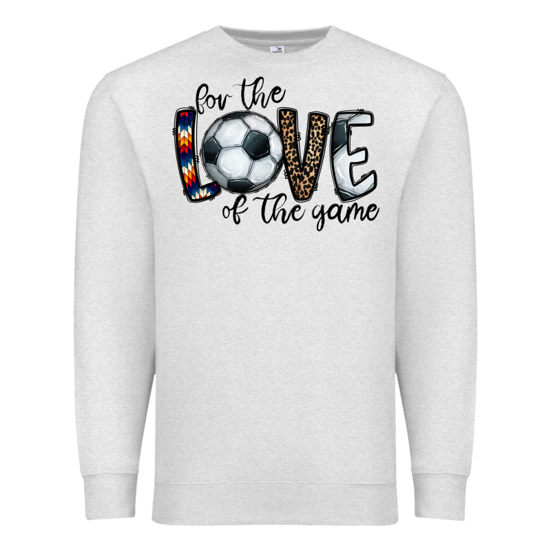 For The Love Of The Game Socer Premium Sweatshirt by CowhideDigitalArt | Teevron
