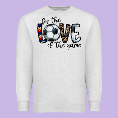 For The Love Of The Game Socer Premium Sweatshirt Designed By Cowhidedigitalart