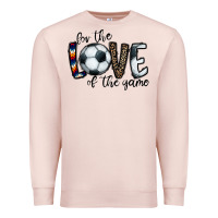 Pale Pink for the love of the game socer Premium Sweatshirt - CowhideDigitalArt