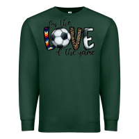 Sports Green for the love of the game socer Premium Sweatshirt - CowhideDigitalArt