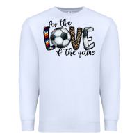 White for the love of the game socer Premium Sweatshirt - CowhideDigitalArt