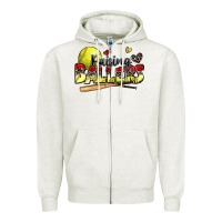 Oatmeal Heather raising ballers softball Zipper Hoodie - Zillion Design Studio