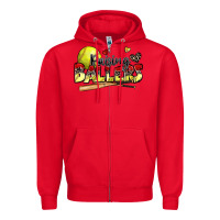 Red raising ballers softball Zipper Hoodie - Zillion Design Studio