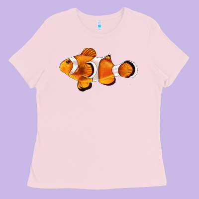 Clown Fish Side Ladies Tee Designed By Barkaloodesign