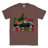 Chestnut merry christmas with black truck Classic Tee - Zillion Design Studio