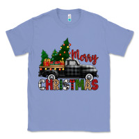 Colony Blue merry christmas with black truck Classic Tee - Zillion Design Studio