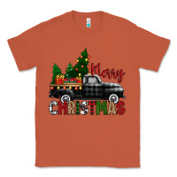 Copper merry christmas with black truck Classic Tee - Zillion Design Studio