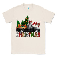 Natural merry christmas with black truck Classic Tee - Zillion Design Studio