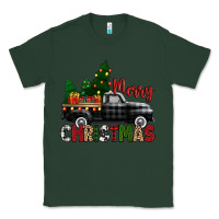 Sports Green merry christmas with black truck Classic Tee - Zillion Design Studio