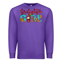 Purple firefighter son girl Premium Sweatshirt - HRA Design Shop