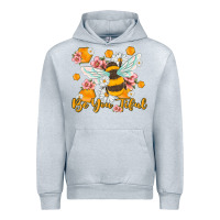Heather Grey be you tiful Urban Hoodie - MaliasSmallBusiness
