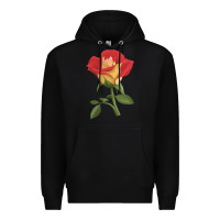 Black Ketchup And Mustard Rose Premium Hoodie - LillyAllenDesigns