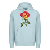 Blue Mist Ketchup And Mustard Rose Premium Hoodie - LillyAllenDesigns