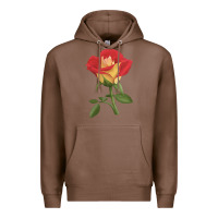 Chestnut Ketchup And Mustard Rose Premium Hoodie - LillyAllenDesigns