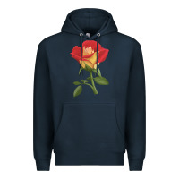 Navy Ketchup And Mustard Rose Premium Hoodie - LillyAllenDesigns