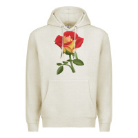 Oatmeal Heather Ketchup And Mustard Rose Premium Hoodie - LillyAllenDesigns