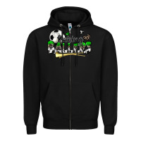 Black raising ballers soccer Zipper Hoodie - Zillion Design Studio