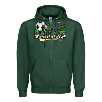 Sports Green raising ballers soccer Zipper Hoodie - Zillion Design Studio