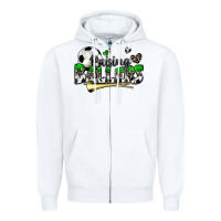 White raising ballers soccer Zipper Hoodie - Zillion Design Studio