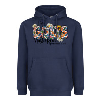 Navy I Am Gods Master Piece Ephesians Heavyweight Hoodie - CowhideDigitalArt