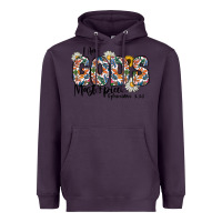 Plum I Am Gods Master Piece Ephesians Heavyweight Hoodie - CowhideDigitalArt