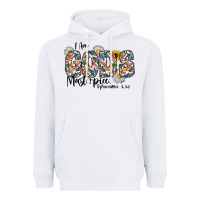 White I Am Gods Master Piece Ephesians Heavyweight Hoodie - CowhideDigitalArt