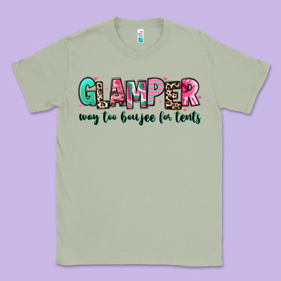 Classic Tee glamper way too boujee for tents